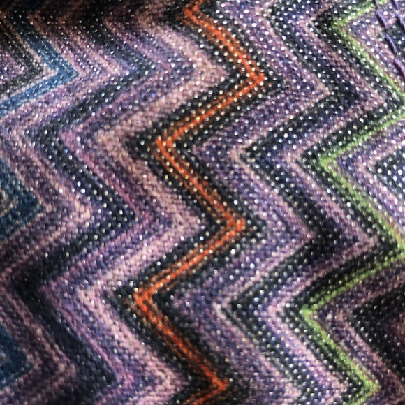 Converse Chuck Tylor MISSONI Purple Sparkling High-Top Sneakers Women’s Size 7.5 - Picture 12 of 16